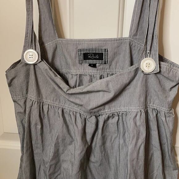 Rails Navy sleeveless striped dress large - Picture 5 of 8